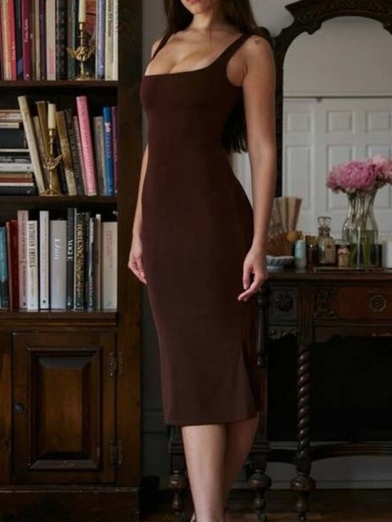 Mirror Palais Supermodel Dress Brown - Picture 3 of 7